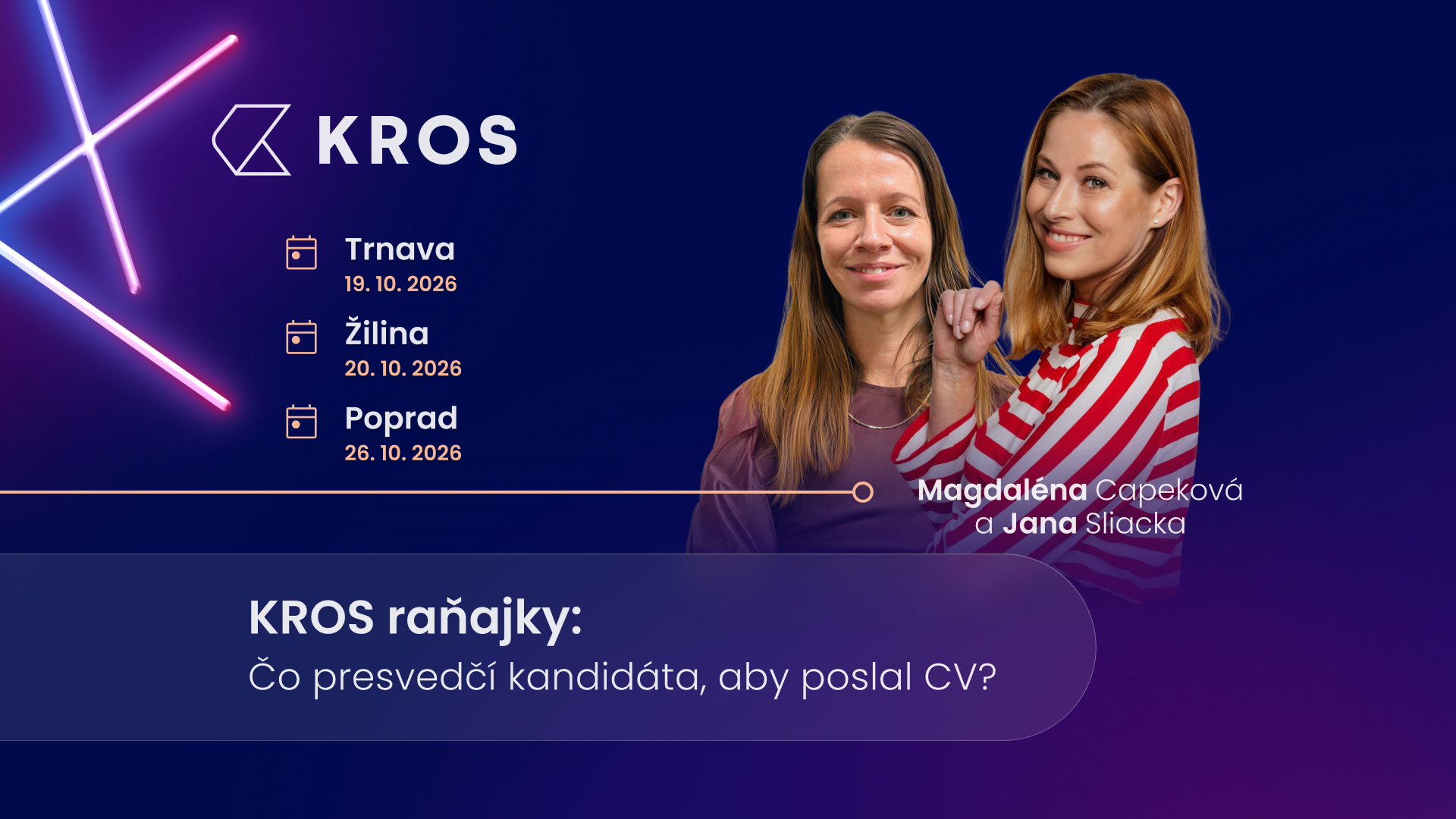 KROS raňajky: Čo presvedčí kandidáta, aby poslal CV?